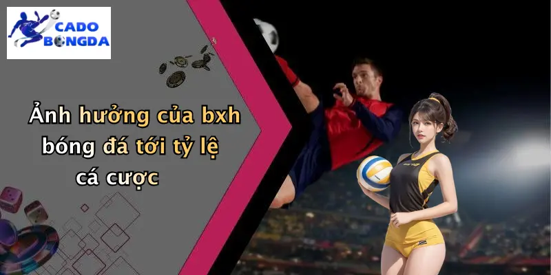 BXH bóng đá 2 Ảnh hưởng của bxh bóng đá tới tỷ lệ cá cược