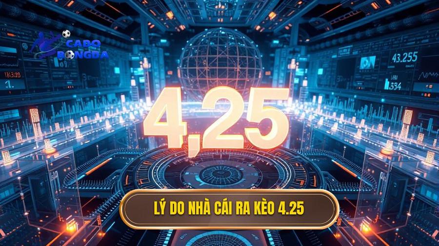 Kèo tài xỉu 4.25 là gì? Giải mã chi tiết và chiến thuật chơi bất bại 3 Phân tích đa chiều: Tại sao nhà cái đưa ra con số 4.25?